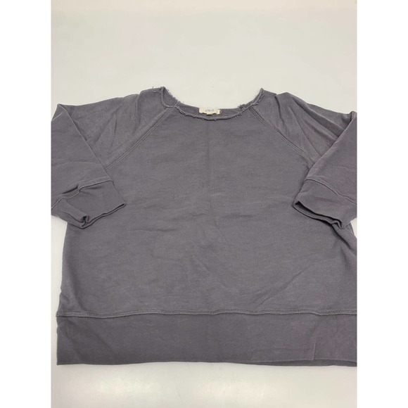 Leallo Pullover Round Neck Gray S Women's A53 - Picture 1 of 6